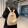 Schoolbag Backpack Male and Female Travel High School Campus Simple Backpack Junior High School Student University Ins Wind Japanese Large Capacity