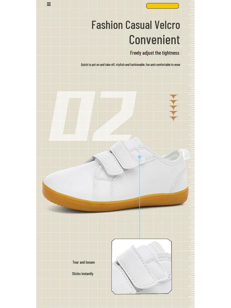 Coleção Primavera 2026: Sapatos Esportivos Antiderrapantes de Solado Macio para Crianças - Sapatos Casuais de Couro Campus e Tênis de Skate para Meninas