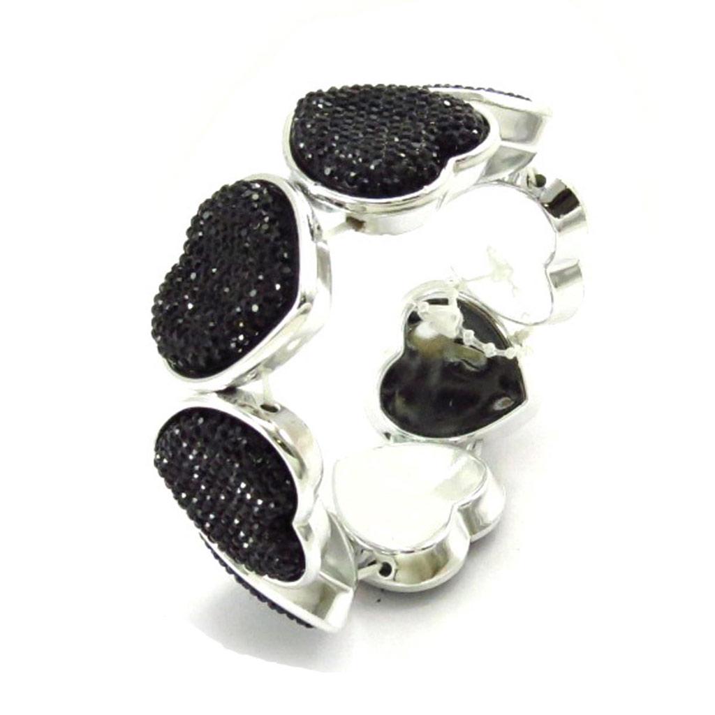 Les Trésors De Lily [J7246] - Brățară Creator 'Love' neagră