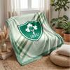 Coperta in Flanella Pile Rugby Irlanda Coperta Calda e Accogliente per Divano Letto Viaggio Uso in Tutte le Stagioni