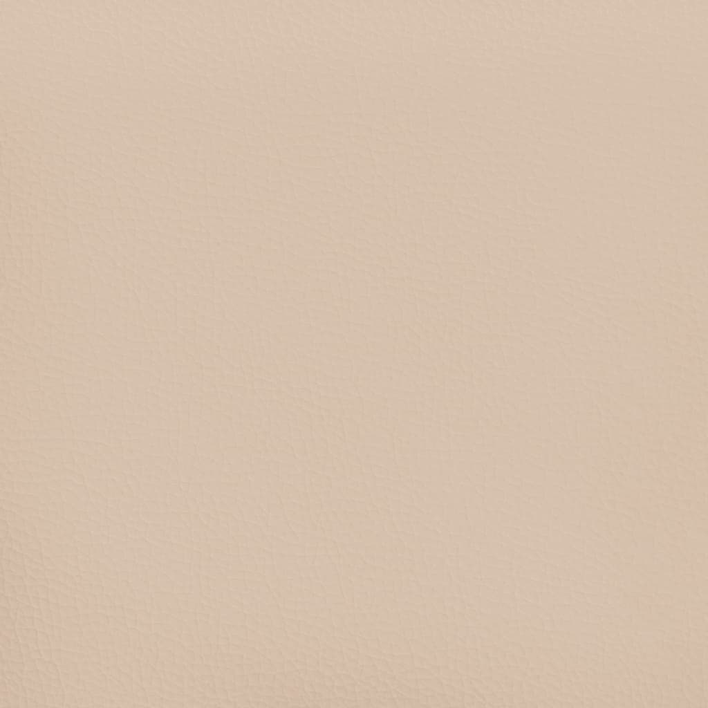 Vidaxl Materac Kieszeniowy, Cappuccino, 90X200X20 Cm, Sztuczna Skóra