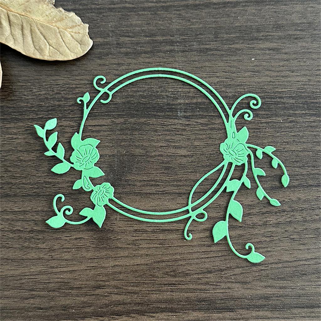 Flower Wreath Die Cut For Scrapbooking Card Making Photo Album Decorative Embossing Paper Die Carbon Steel Cutting Dies