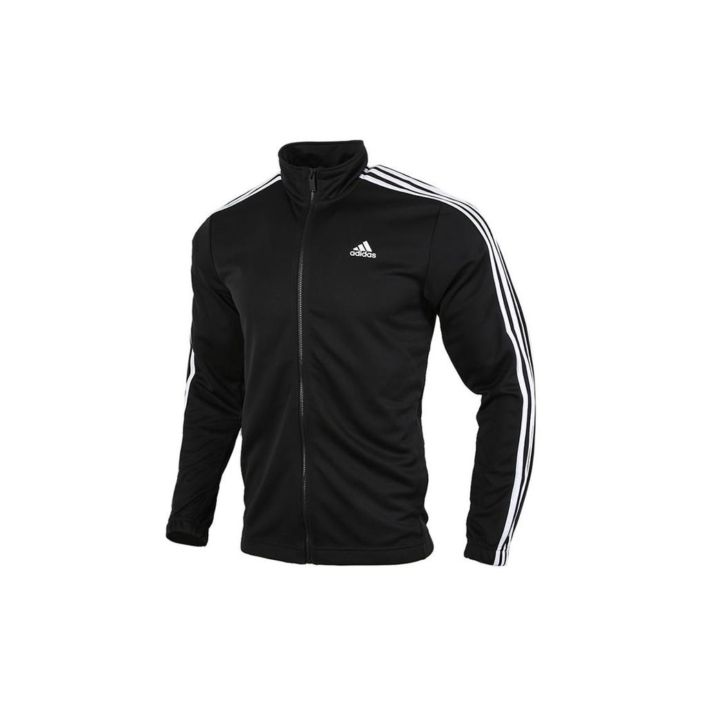 Adidas Athletics Logo Knit Casual Tracksuit Men Tracksuit Black FS4323