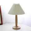 Modern Bedside Nightstand Lamps 14.17inch with PP folding washable Shades for Bedroom Guestroom
