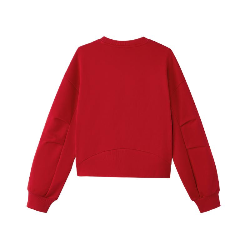 Skechers New Year Collection Simple Comfortable Aesthetic Solid Color Sweatshirt Women Sweatshirt L126W001-03LC