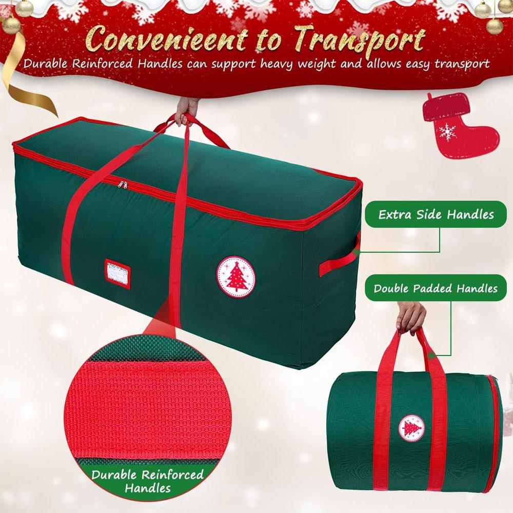 Must-Have Christmas Tree Storage Bag Waterproof Fabric with Reinforced Handles Easy Carrying Xmas Tree Christmas Decor Essential