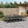 VidaXL 13-piece Garden Dining Set Black Cushions Wicker, Outdoor Dining Set, Dining Furniture of 3295012