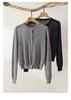Lingge hollow knitted cardigan jacket for women in spring 2026, fashionable and versatile, slimming casual top