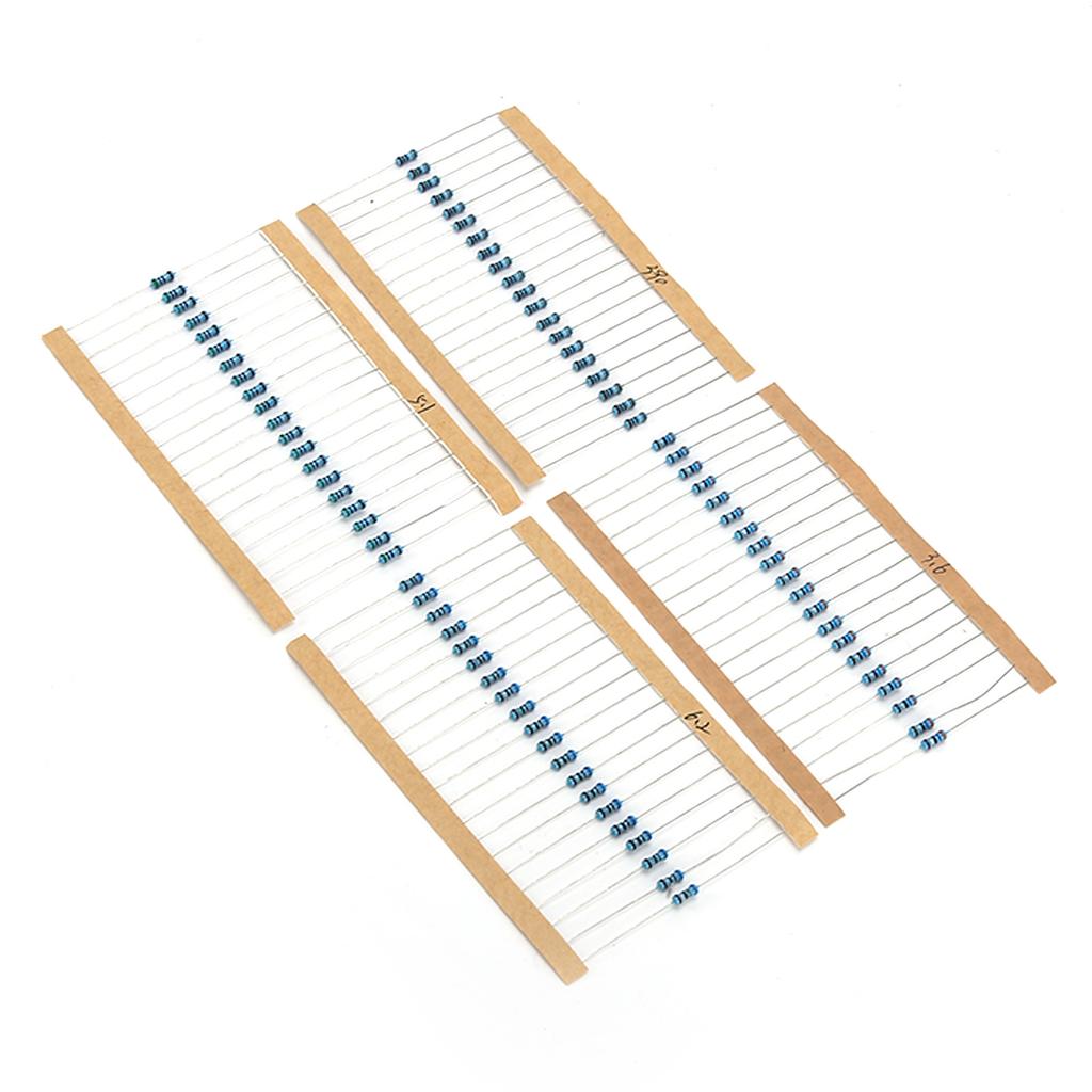 2600Pcs Resistance Set 130 Values 1Celsius4W 1% Metal Film   Materials Small Resistance Eletrical Supplies