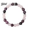Elegant Simple Bracelet Natural Stone Beaded Bracelets Semi-Precious Gemstones Wear-resistant