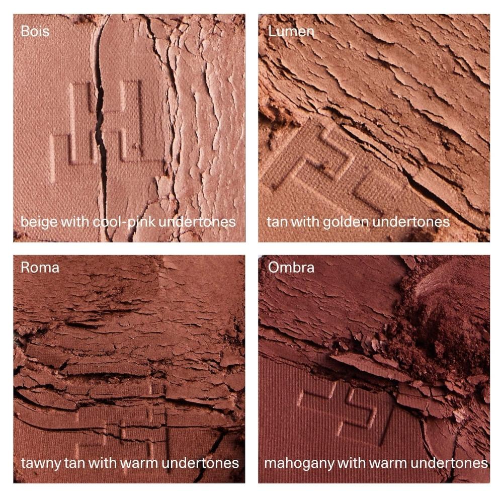 Fara Homidi Essential Bronzer Nachfüllbares Kompaktgehäuse 0,12 Unzen 3,5 g Lumen Tan Mit Goldenen Untertönen