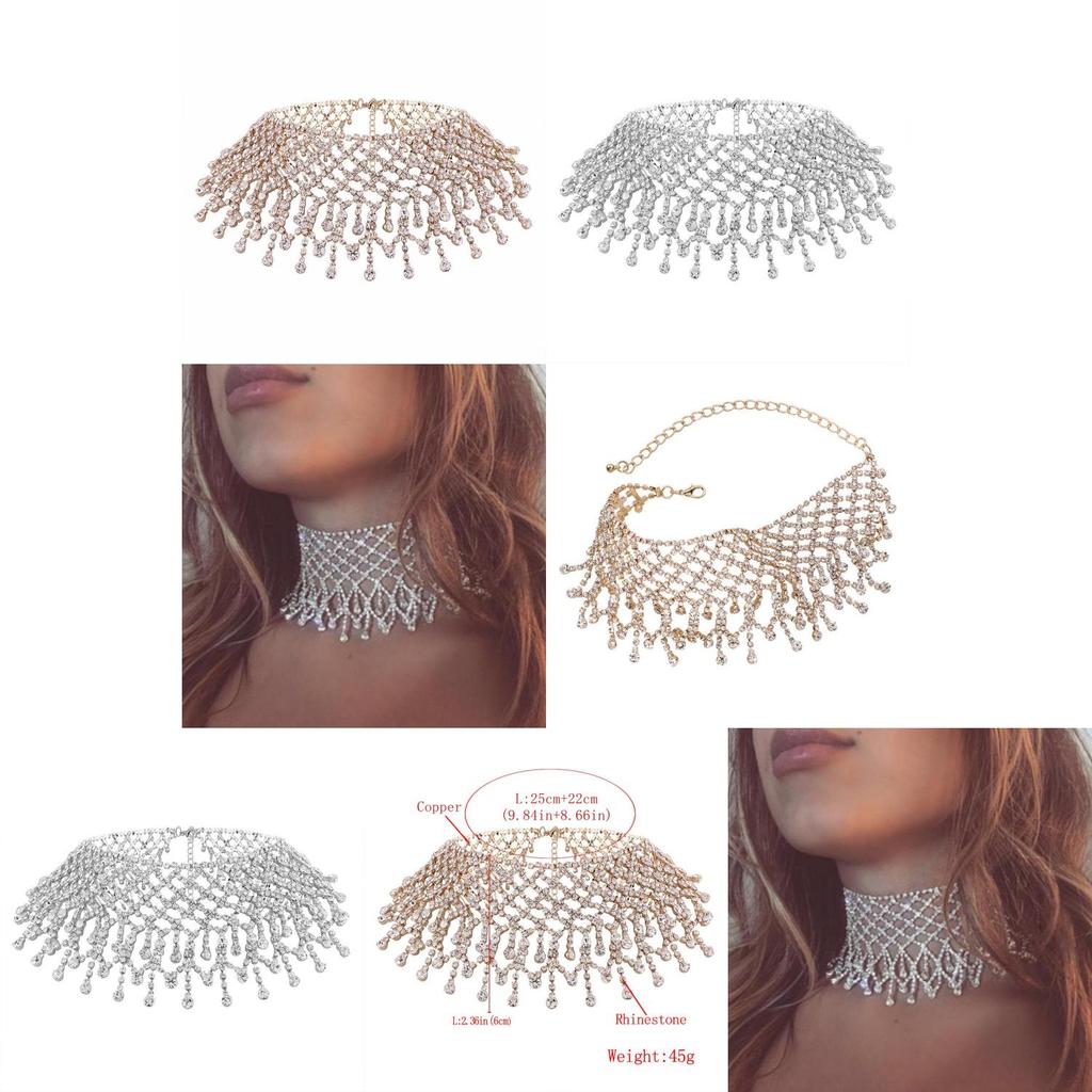 Stylish Water Drop Necklace For Women With Electroplated Finish And Geometric Shape