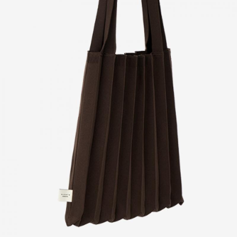 Pleatsmama Deep Brown New Shoulder Bag