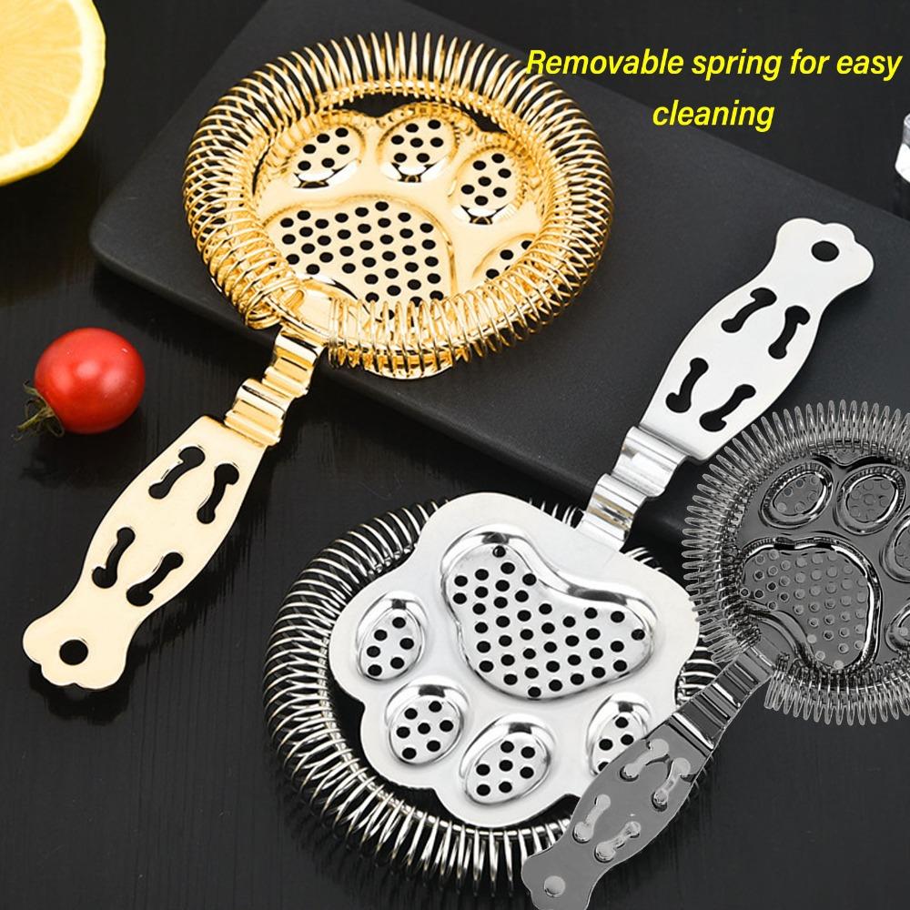 304 Stainless Steel Cocktail Strainer Silver Ice Filtration Perfect Accessory Drink Strainer Bars