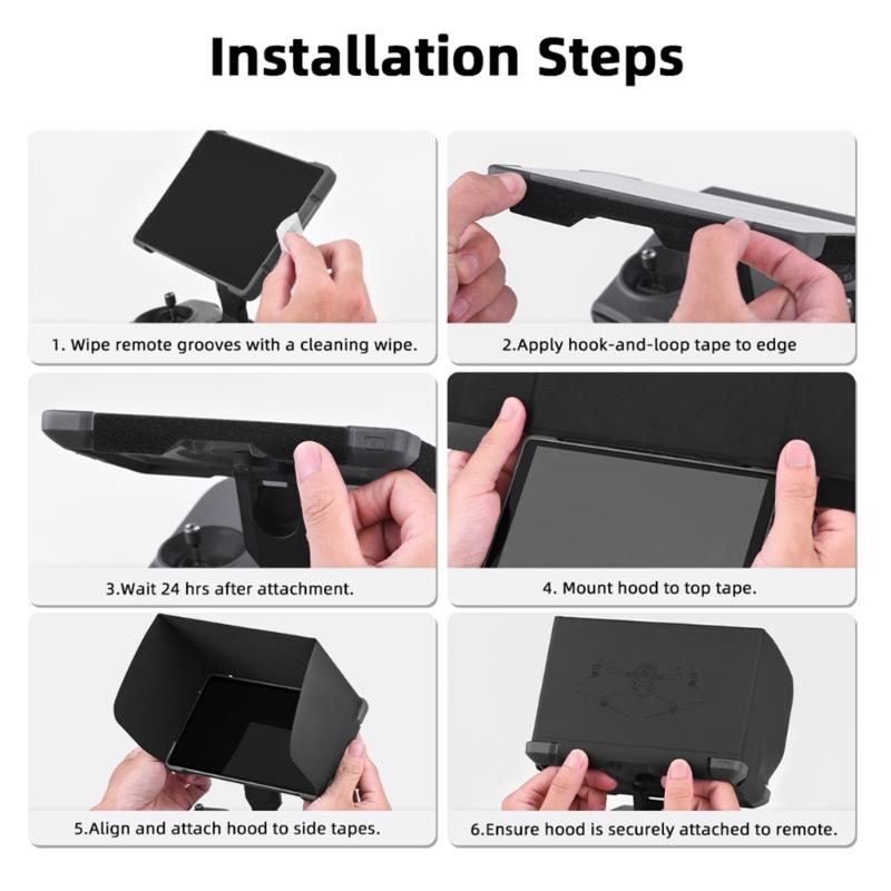 Quick Folding Sun Hood Cover For Remote PRO2 Drones Controllers Soft PU Fabric Easy Storage Travel Friendly