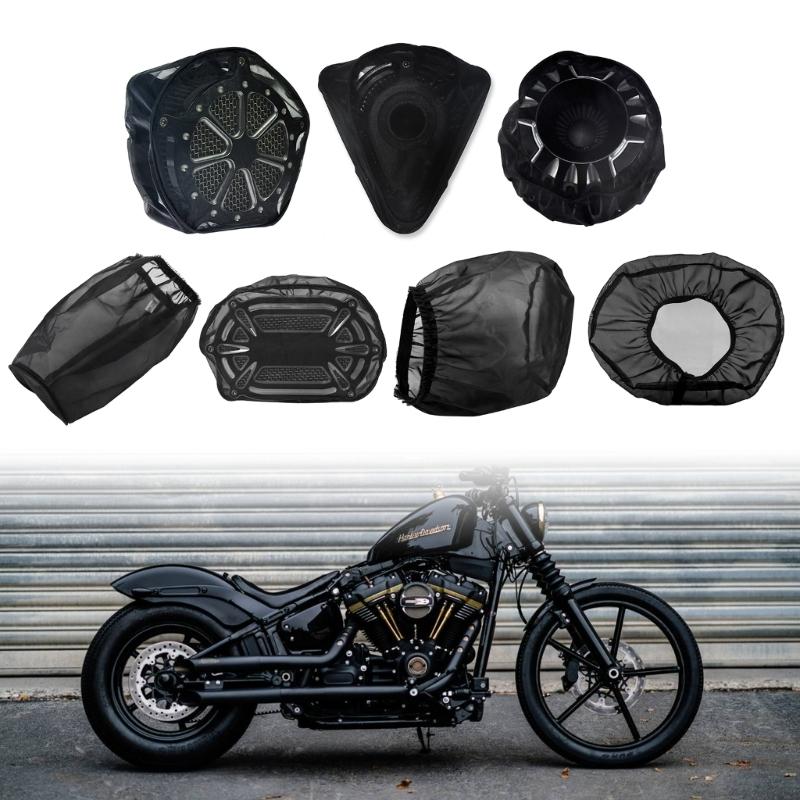 Motorcycle Air Filter Rain Sock Protective Cover Waterproof Fit for Motorbike Air Cleaner Cover