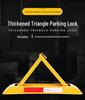 Heavy-Duty Triangle Parking Space Lock - Anti-Collision, Pressure-Resistant Floor Post for Garage