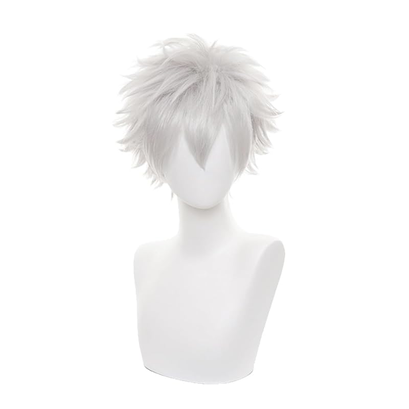 

Gintama cosplay wig Gintoki Sakata wig silver gray heat resistant wig anime wig disguise disguise wig daily photography halloween cultural festival