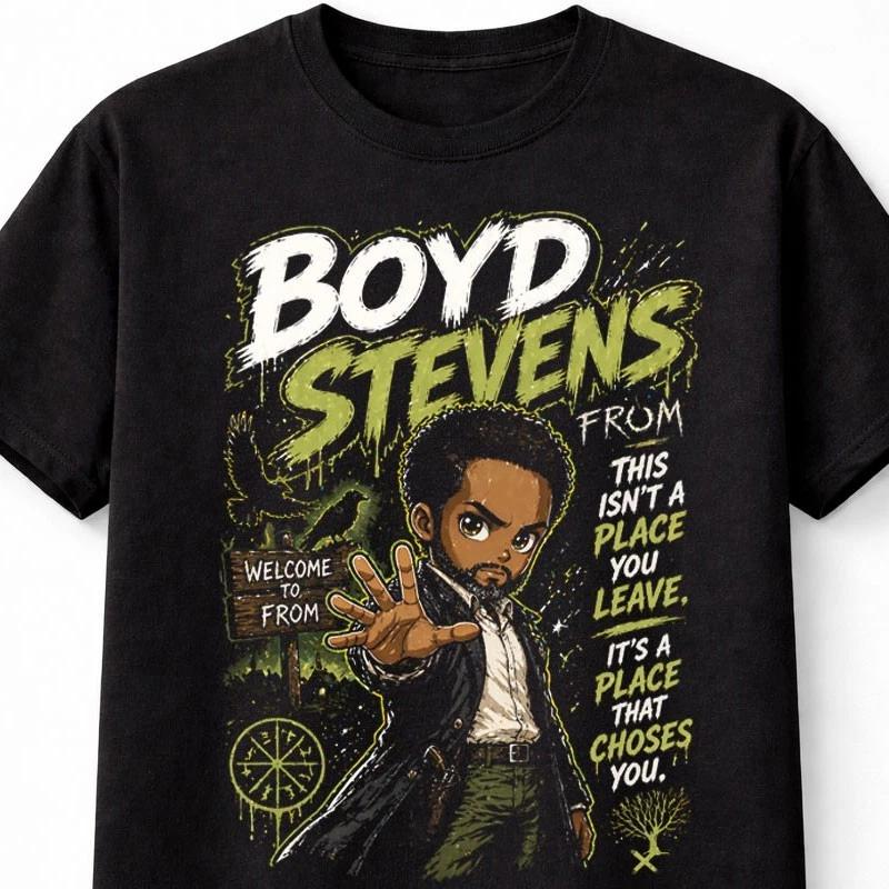 From TV Series Boyd Stevens Horror Quote Graphic Unisex TShirt S