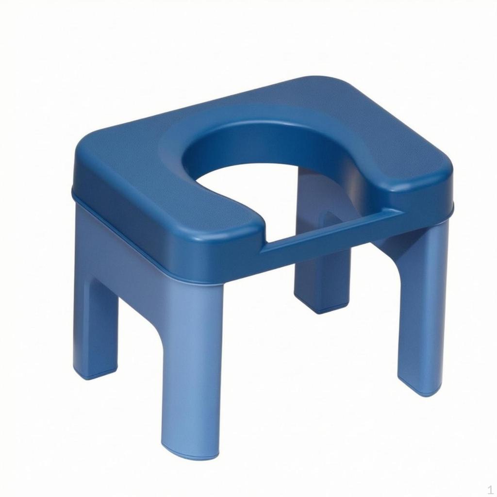 Squat Toilet Stool Easy to Clean Chair NonSlip Squatting for Women, Seniors,