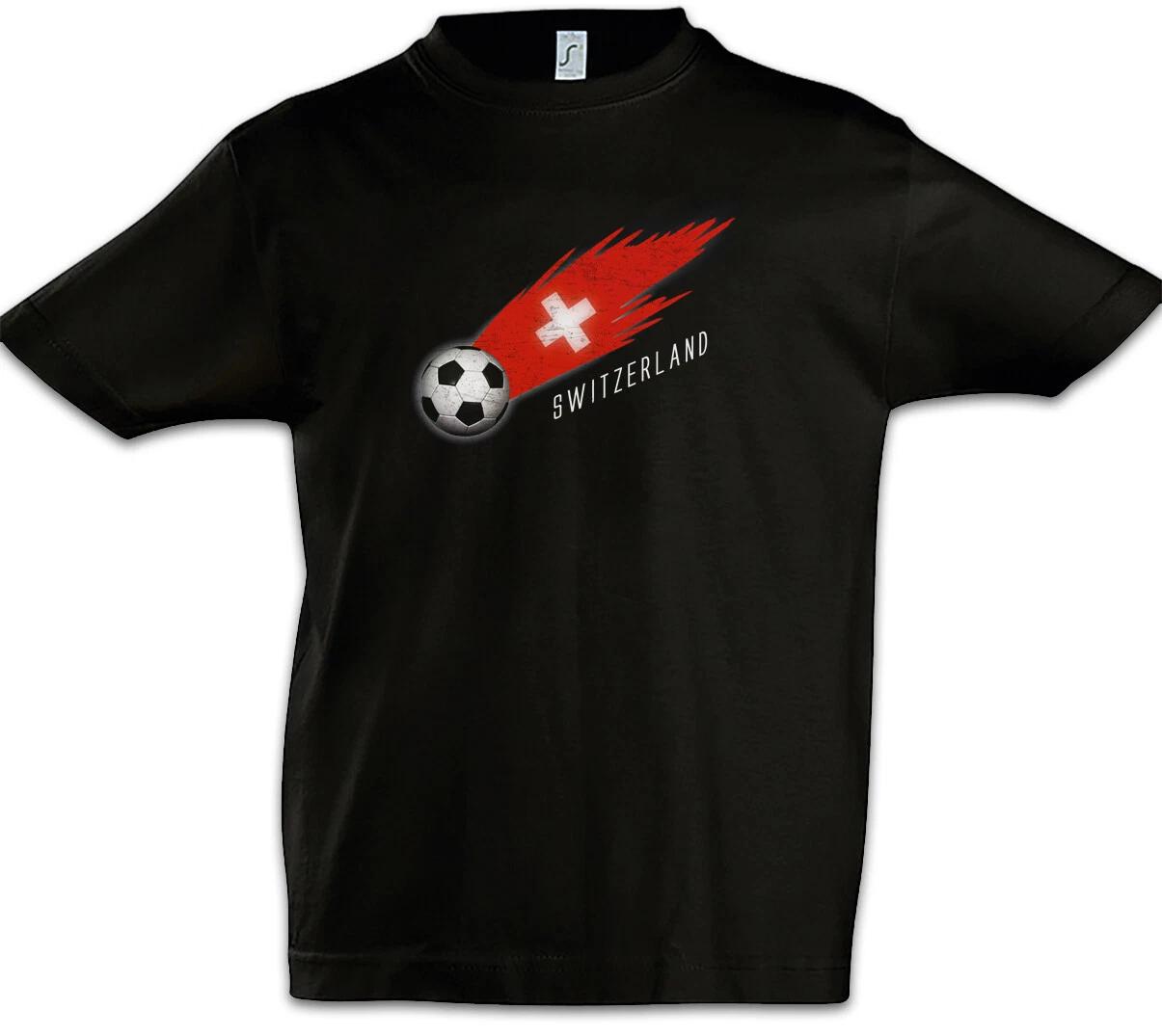Switzerland Football Comet I Kids Boys kids boys T-Shirt Flag Flag Football Switzerland 140