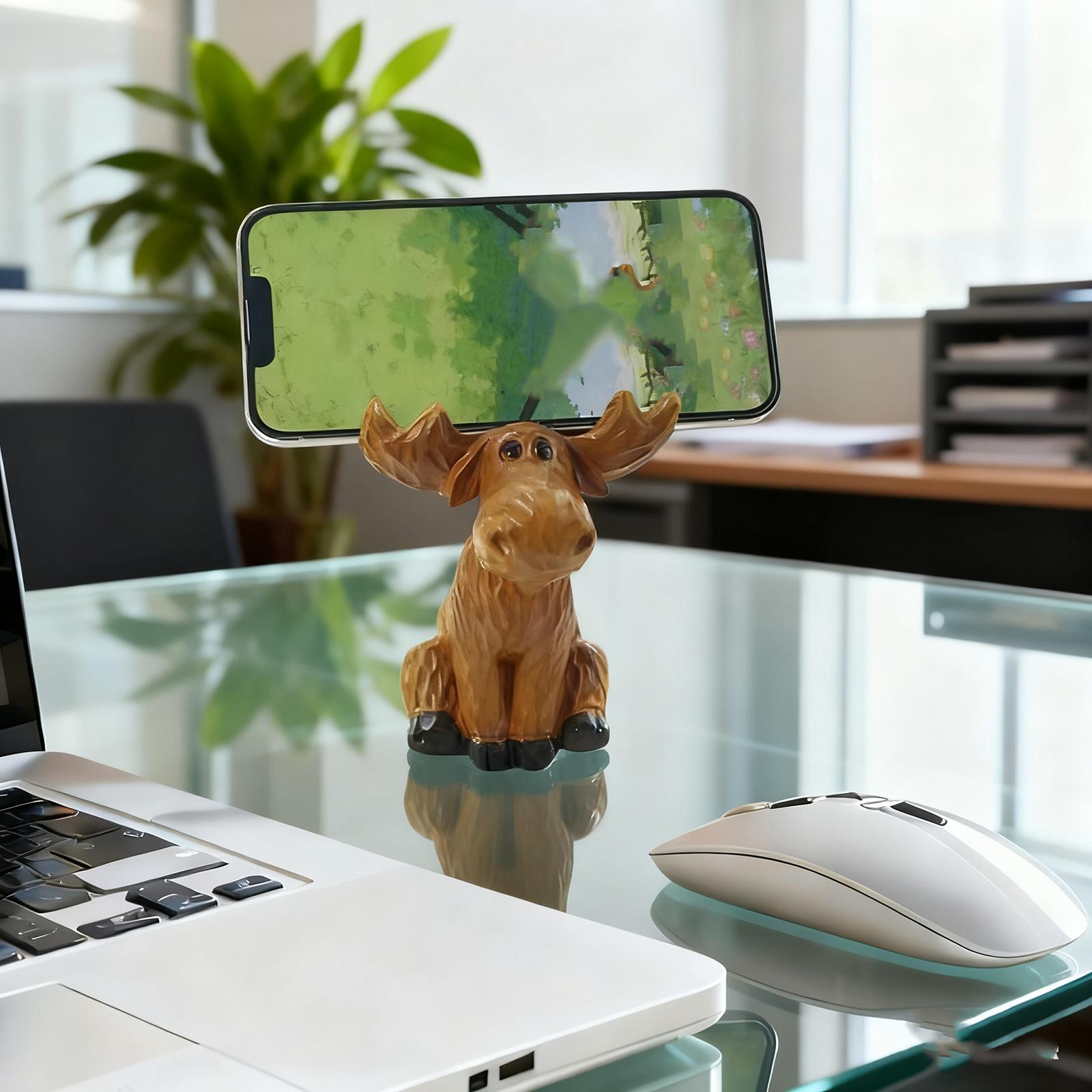 

Hand-carved Elk Glasses Frame Storage Frame Is Unique And Interesting In Wood Texture, Which Is Suitable For The Decoration Of Houses. One Size коричневый