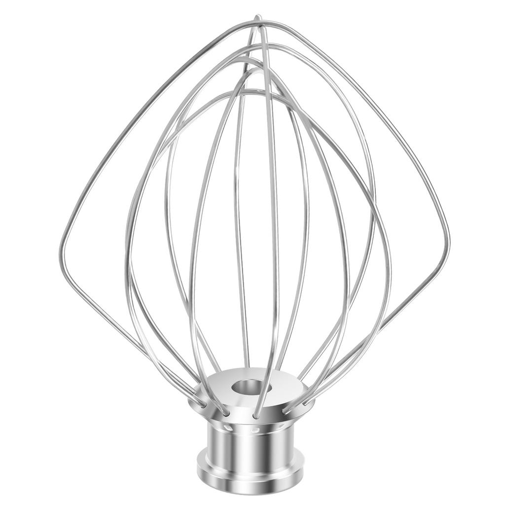 Dough Hook Whisk Wire Whip Attachment Dishwasher Stainless Steel egg Whisk for 4.5-5 Quart Tilt Head Stand Mixer