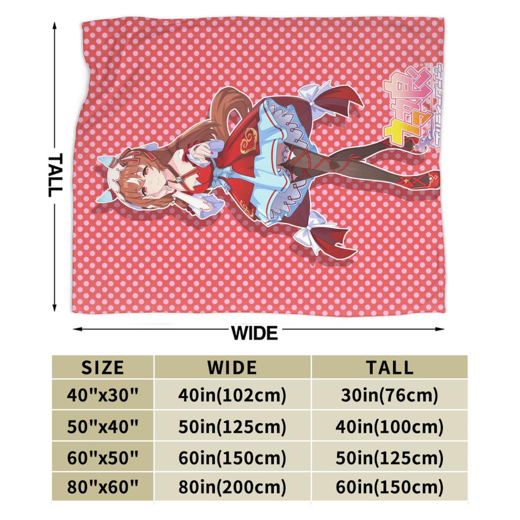 Still In Love UmaMusume Pretty Derby Flannel Blankets Autumn Warm Soft Bedding Throws for Girls Boys Living Room Sofa Bed Cover