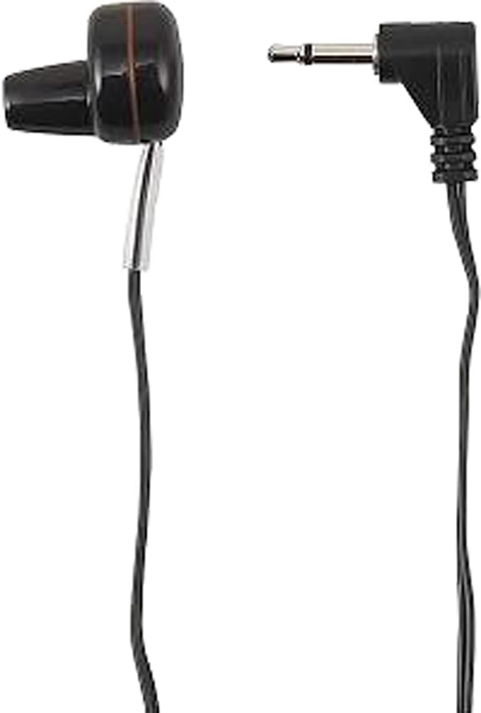 

Yazawa Corporation YAZAWA Earphones Monaural Single Ear Simple TV Radio 1m Black TR201BK 2.5mm