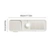 Silicone Faucet Guard Draining Mat Slope Kitchen Sink Splash Guard Self-Draining Silicone Mat for Bathroom Laundry & Bar
