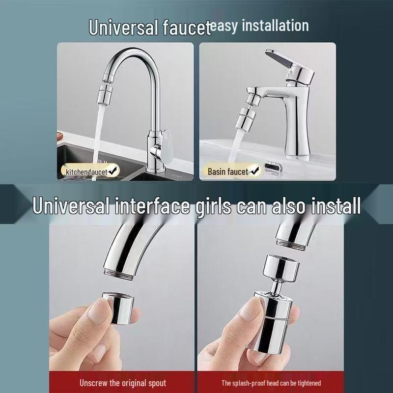 Universeller mechanischer Arm Wasserhahnverlängerung für Küche und Bad