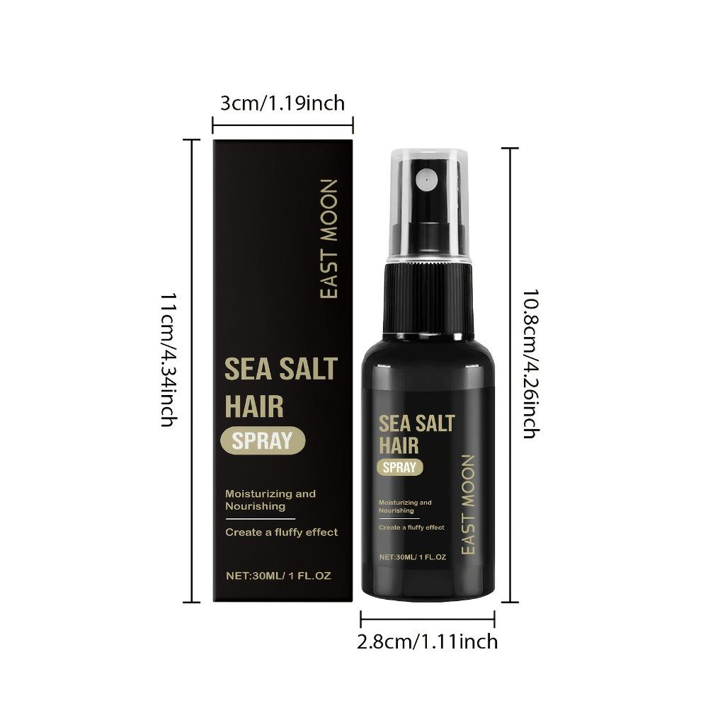 Sea Salt Hair Spray with Seaweed and Aloe Extract, Gentle Formula Lightweight Non-Irritating Texture for Voluminous Fresh Styling