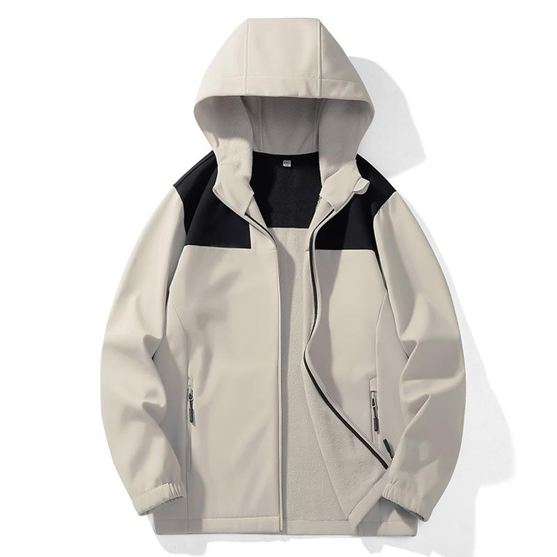 

Новая осенне-зимняя уличная куртка софтшелл плюс бархатная утолщенная ветрозащитная водонепроницаемая и теплая куртка спортивная куртка бейсбольный костюм 5XL