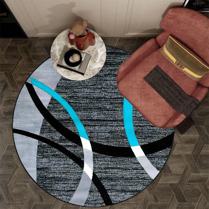 Modern Simple Round Carpet Living Room Sofa Mat Easy Clean Large Bedroom Decoration Home Rugs Washable Coffee Tables Floor Mat