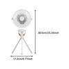 Portable Camping Fan Desktop Fan 360° Rotate Tent Fan Powerful Wind Foldable