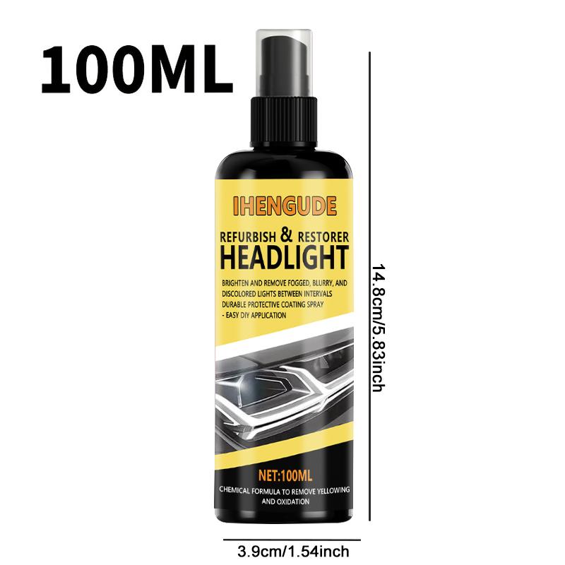 

Car Headlight Restoration Kit - Chemical Formula Removes Yellowing and Oxidation, No Polishing Required, Instantly Brightens and Clears Fog