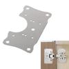 4Pack Stainless Steel Hinge Repair Plate Furniture Door Hinge Repair Accessories