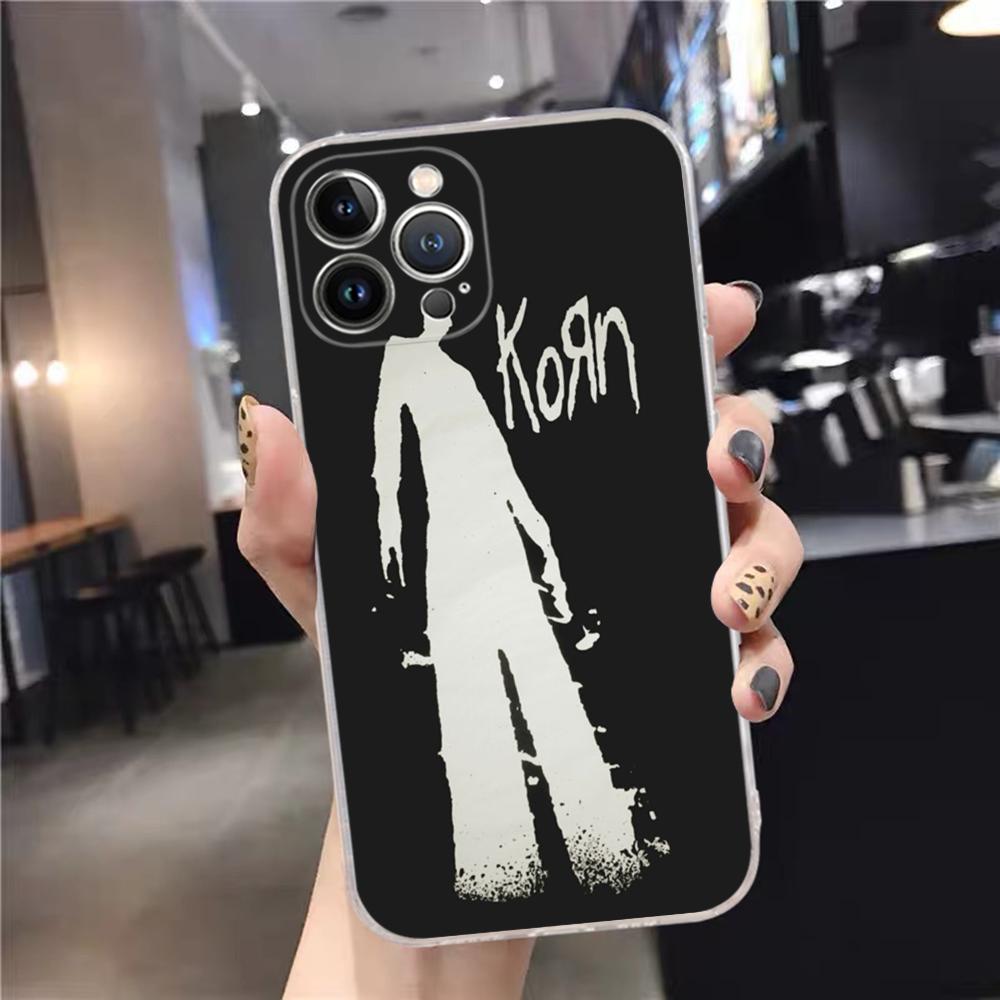 

K-korn music Phone Case For iPhone 15 14 11 12 13 Mini Pro XS Max Cover 6 7 8 Plus X XR SE 2020 Funda Shell For 7plus or 8plus