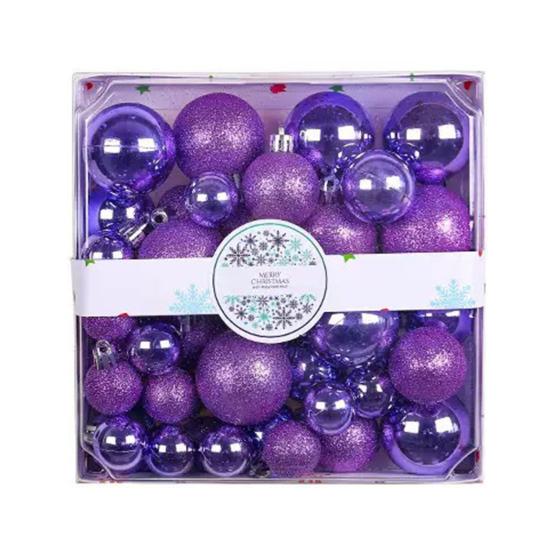 Yousheng 44 Pcs Christmas Balls Ornaments Shatterproof Plastic Baubles Xmas Tree Hanging Decoration for Holiday Party Wedding Decor