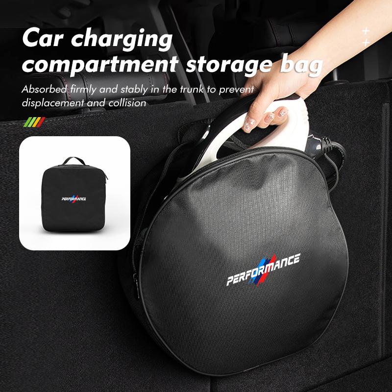 Car Charging C99 Gun Storage Bag Waterproof Charger Cable Handled Bags For BMW X1 X3 X4 X5 X7 G20 G38 F20 F39 F48 E46 E60 E36 E39
