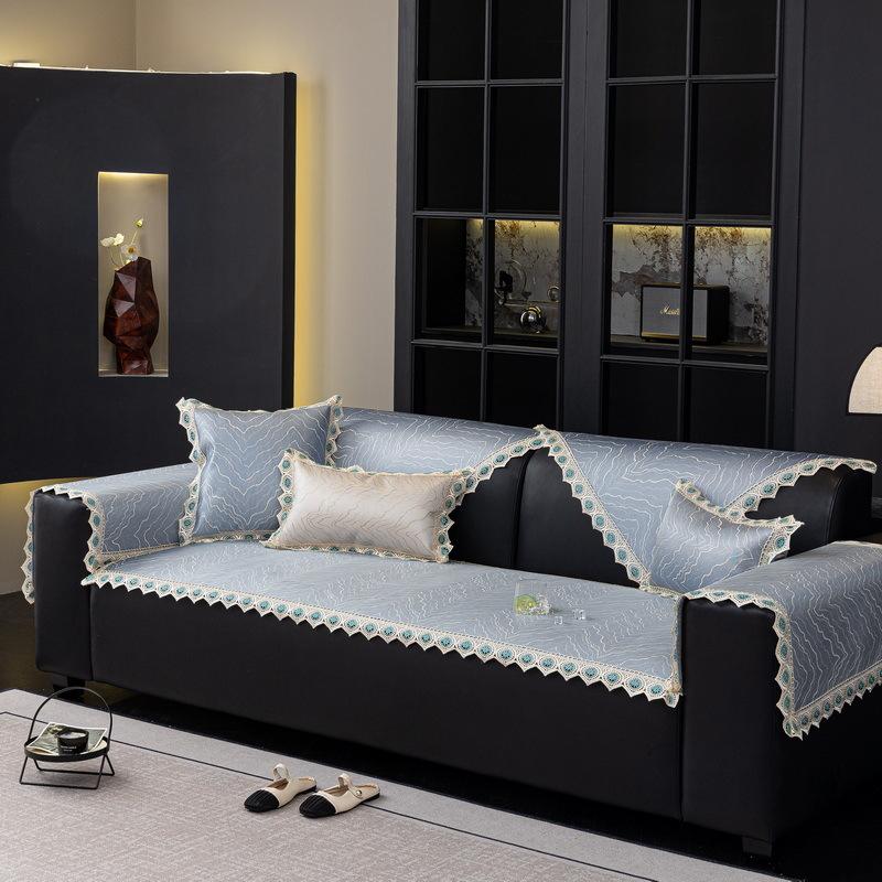 Mat Ice Silk Sofa Cushion New Summer Summer Sofa Cover All-Inclusive Living Room Cover Non-Slip Sofa Cover Cloth Towel