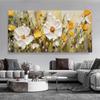 Canvas Painting Abstract Canvas Art Print Elegant Cream Flora Perfect for Living Room Decor, Wall Art Sofa Background