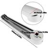 Door Handles Interior Doors Door Handle Silver/Black Plastic 7mm Hole For Caravan Bathroom Door Handle With Screw