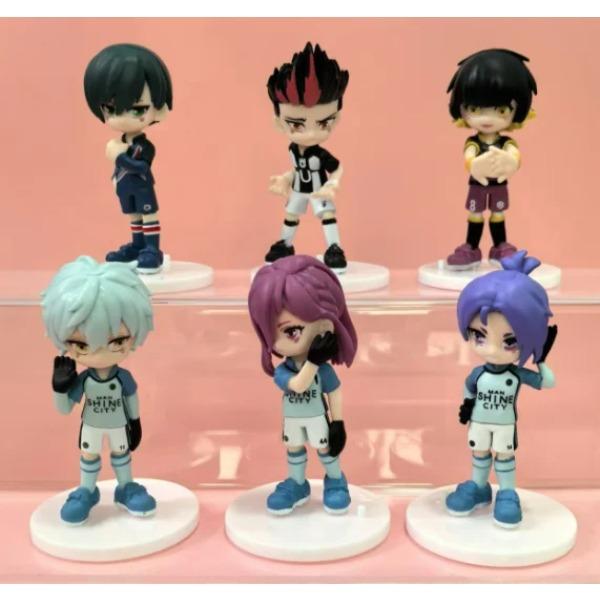 6pcs/set BLUE LOCK Figure Model Toys 9.5cm