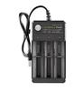 18650 Battery Charger Black 1 2 4 Slots AC 110V 220V Dual For 18650 Charging 3.7V Rechargeable Lithium Battery 4 Ports Charger