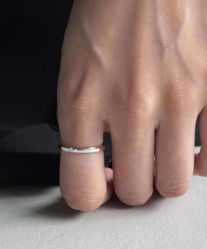 Baradu 925 Forever Slim Ring - Stone