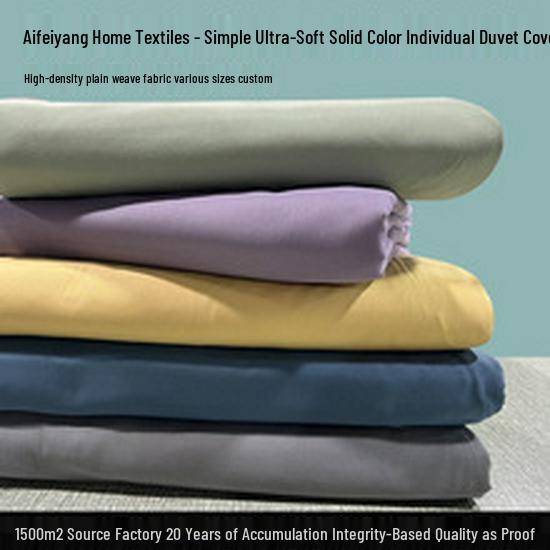 Nordic Solid Color Fitted Mattress Protector Pad with Elastic Band