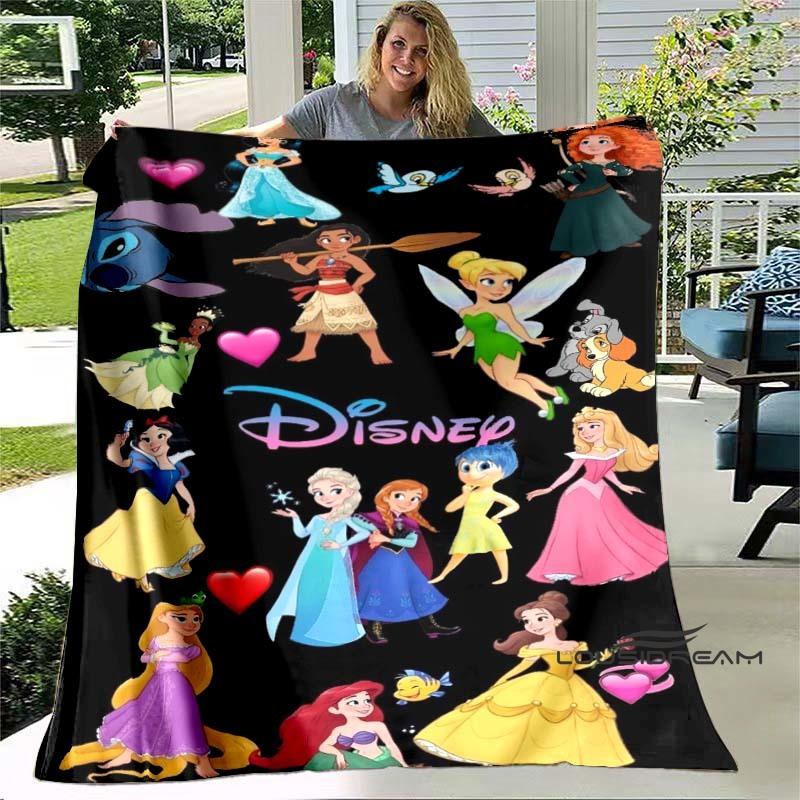 Cartoon Snow White and Seven Dwarfs Blanket, Super Soft Flannel Blanket, Perfect for Travel, Bedding, Sofa Blanket, Birthday Gif