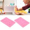 4pcs Washable Fondant Mould Pink Maple Leaf Mould Candy Mould Leaf Silicone Mould  Cupcake Topper