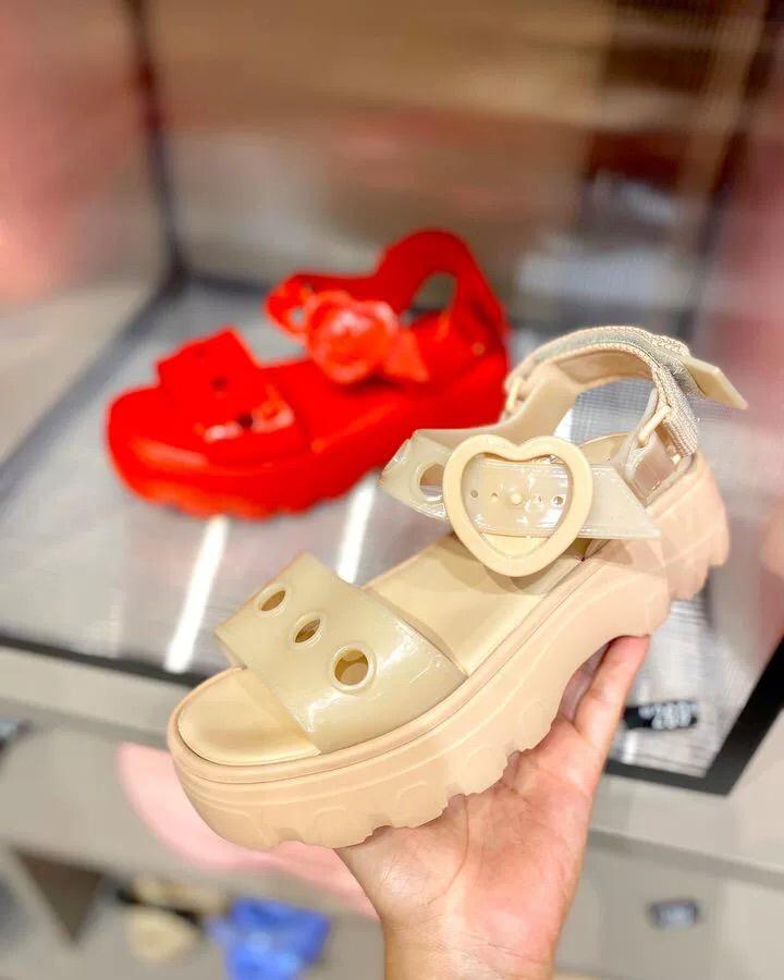 2025 Melissa Women's Thick Sole Jelly Sandals - Brazilian Summer Platform Shoes